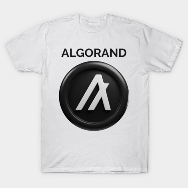 ALGORAND 3d front view rendering cryptocurrency T-Shirt by YousifAzeez